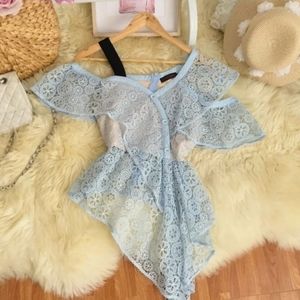 Asymmetrical Lace Top